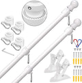 ZMTECH Flag Pole - Upgraded Bracket 6 ft (2 Pack) - Tangle Free Kit