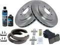 TRQ Rear Brake Pad & Rotor Kit Compatible with 2006-08 Cadillac STS V