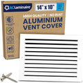 14 in x 10 in Decorative Air Return Vent Cover - Modern Semi-Matte