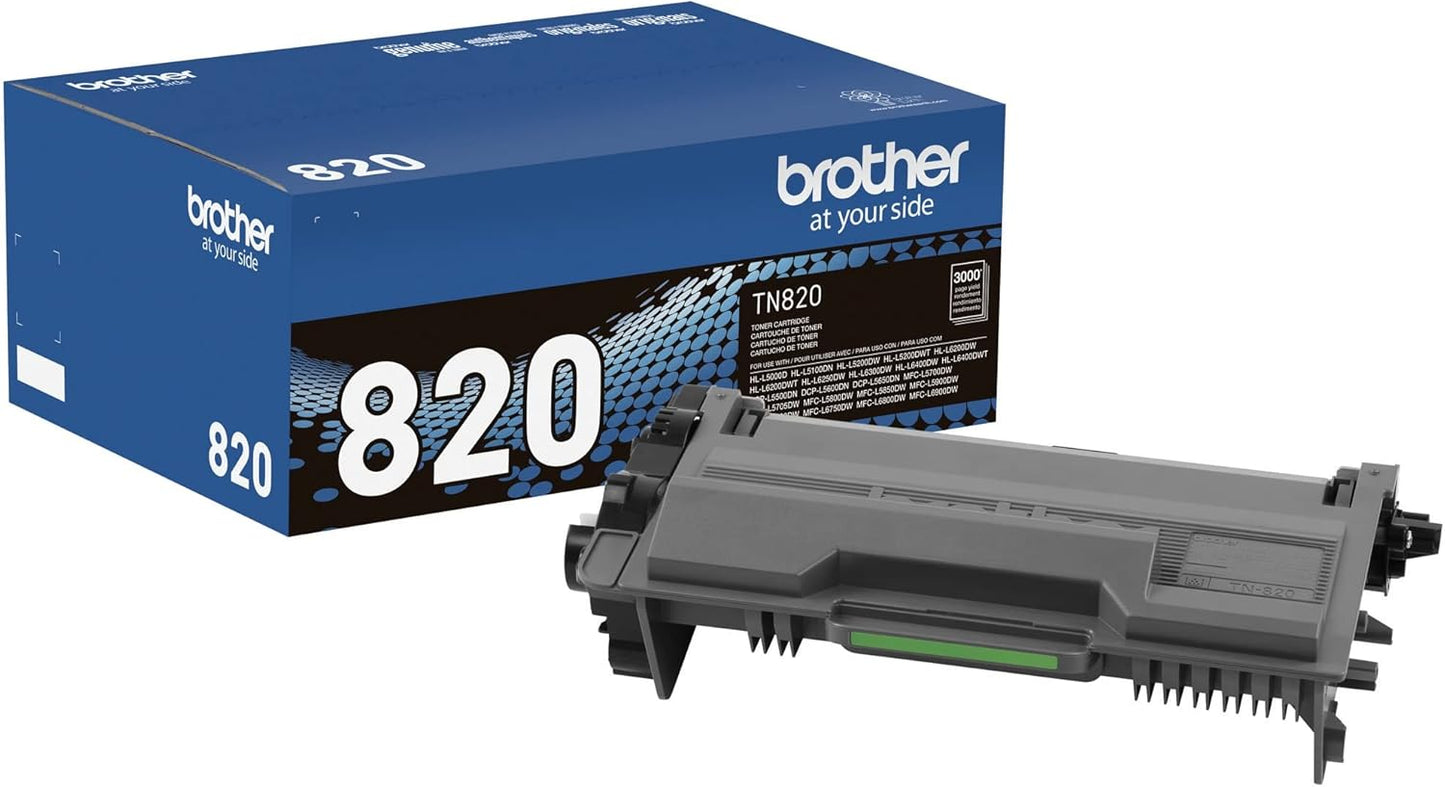 Brother TN820 Genuine Toner Cartridge for High-Quality Prints