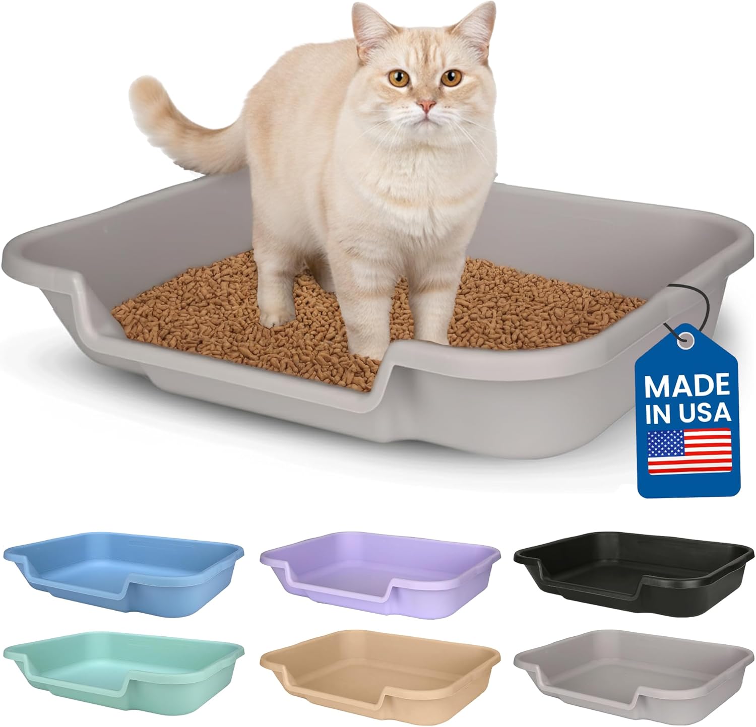 KittyGoHere Senior Cat Litter Box for Easy Access and Comfort