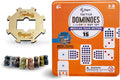 Mexican Train Dominoes Game Set - Double 15 Colored Dot Dominoes