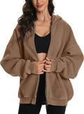 FAIABLE Double Zip Up Hoodie Oversized Acid Wash - Heavyweight