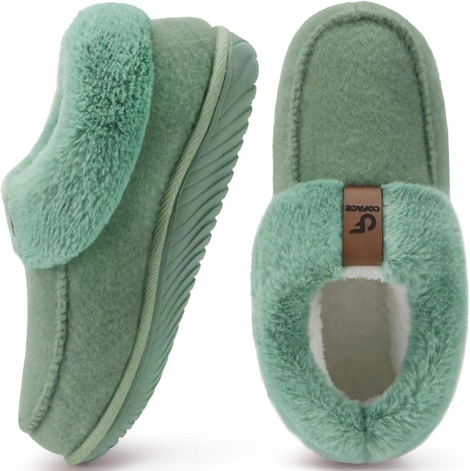 COFACE Women's Memory Foam House Slippers with Arch Support
