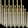 Flameless LED Taper Candles 24 Pc Set - Safe Flickering Ambience