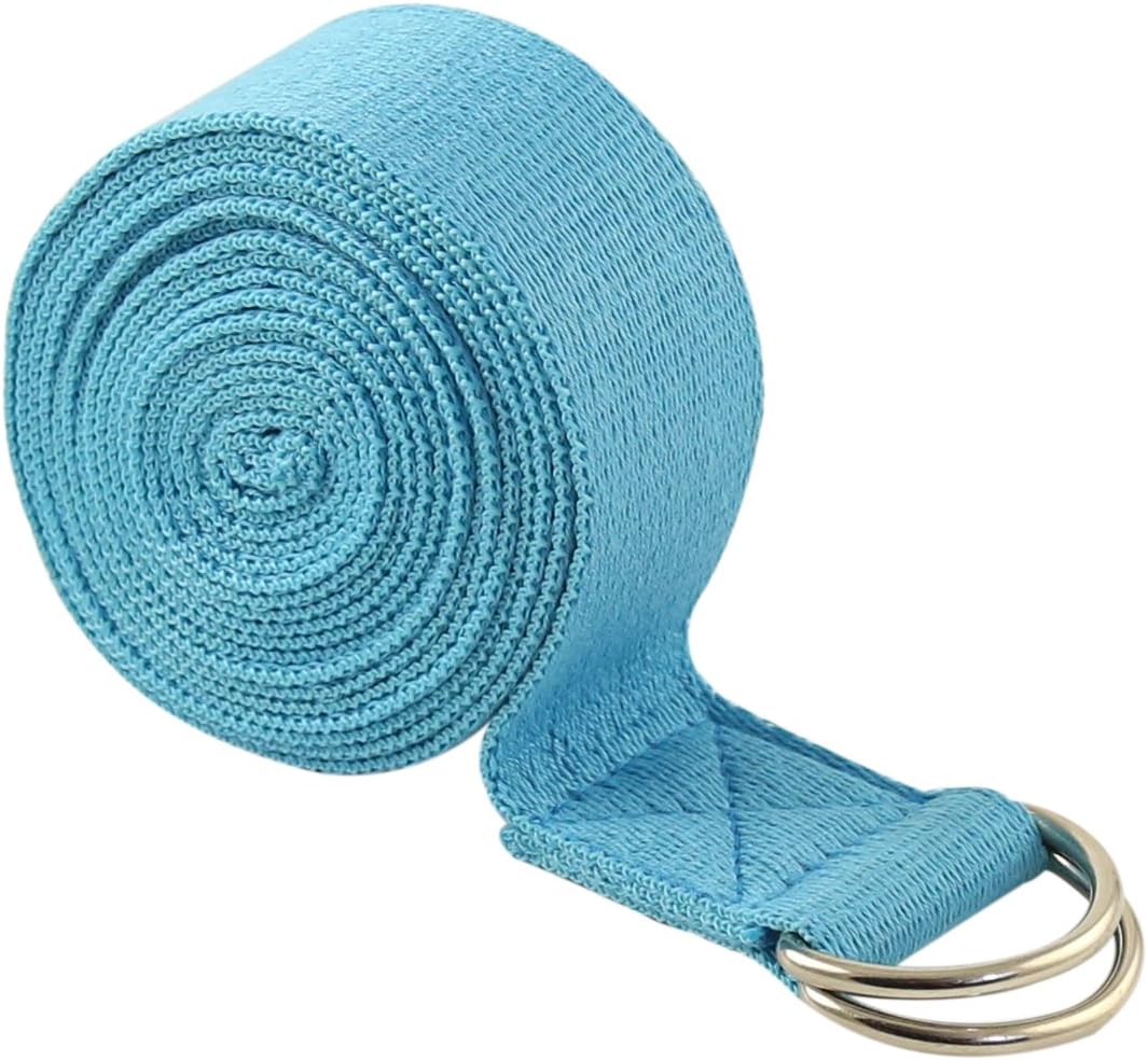 Enhance Flexibility with FIT SPIRIT 10ft Yoga Strap - Blue
