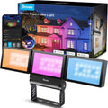 Govee Triad Outdoor Flood Lights 48W RGBICWW - Bright Smart Security