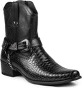 Metrocharm Diego-01 Men's Belt Buckle Chain Strap Western Cowboy Boots
