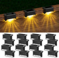 APONUO Solar Deck Lights 16 Pack for Outdoor Safety and Style