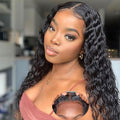 Glueless Wigs Human Hair Deep Wave Curly 14in - Wear and Go