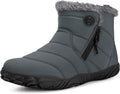 Womens Mens Barefoot Snow Boots Warm Ankle Booties - Wide Toe Comfort