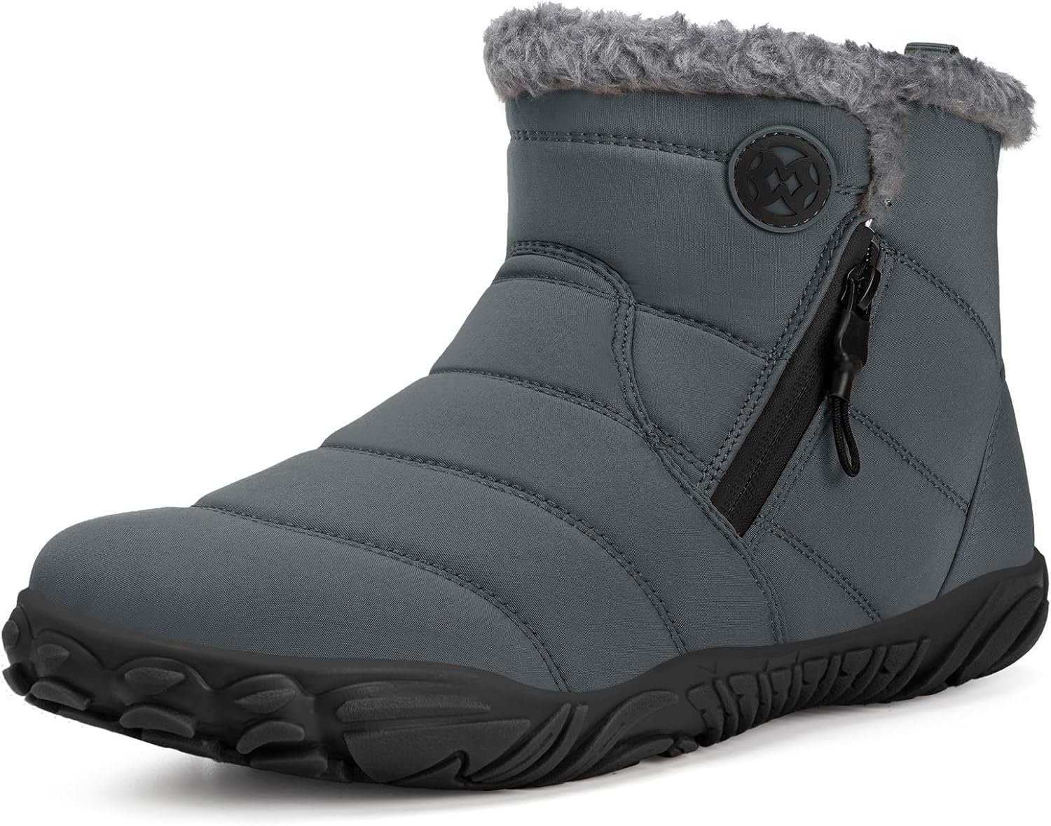 Womens Mens Barefoot Snow Boots Warm Ankle Booties for Winter