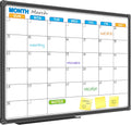JILoffice Magnetic Dry Erase Calendar Whiteboard for Home Use