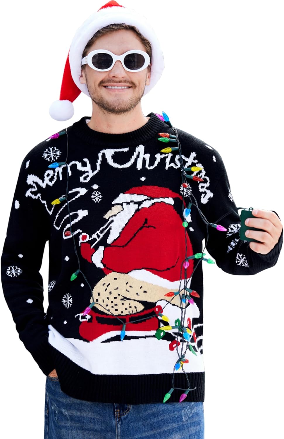 Funny Ugly Christmas Sweater for Men - Stylish Holiday Pullover