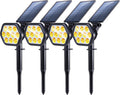 Nekteck Solar Lights Outdoor 10 LED Spotlights - Bright Warm Landscape