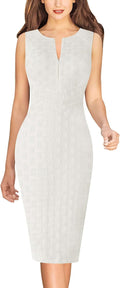 Fashionable Sheath Dress with Zipper for Workplace and Celebrations