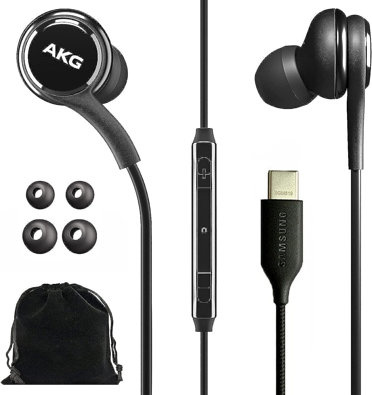 SAMSUNG AKG Wired Earbuds: Deep Bass for Work & Calls