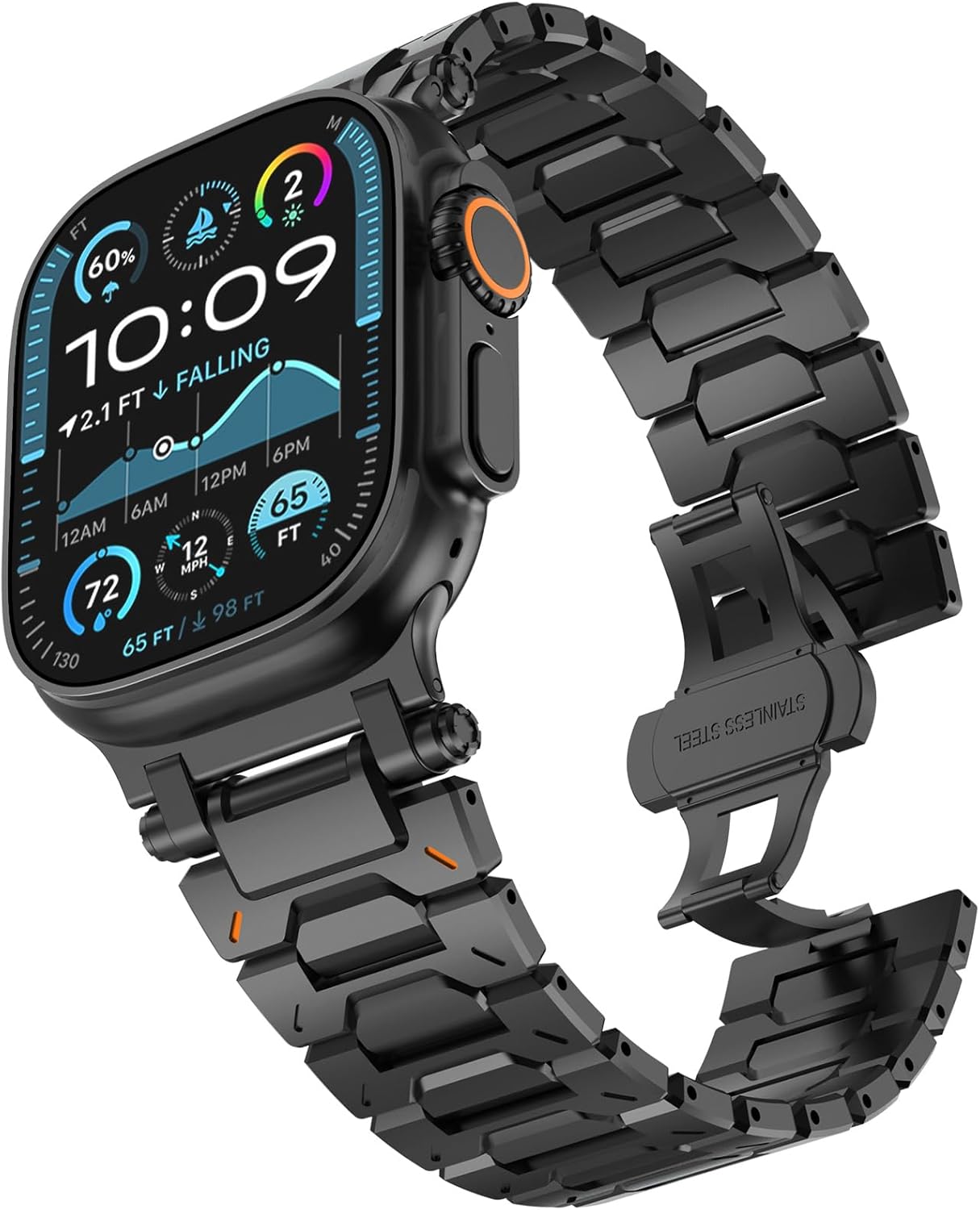 Upgraded Solid Metal Band for Apple Watch - Seamless Compatibility