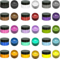 15 Jars Chalk Paste Paint Set for Stencils and DIY - Vibrant 15 Colors