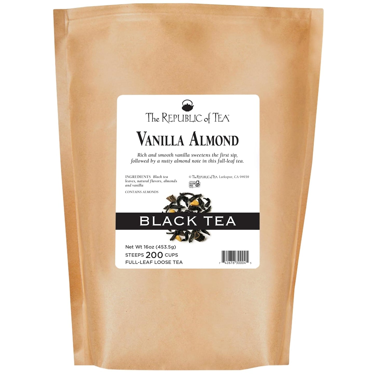 Vanilla Almond Full-Leaf Loose Black Tea for Sweet Sips