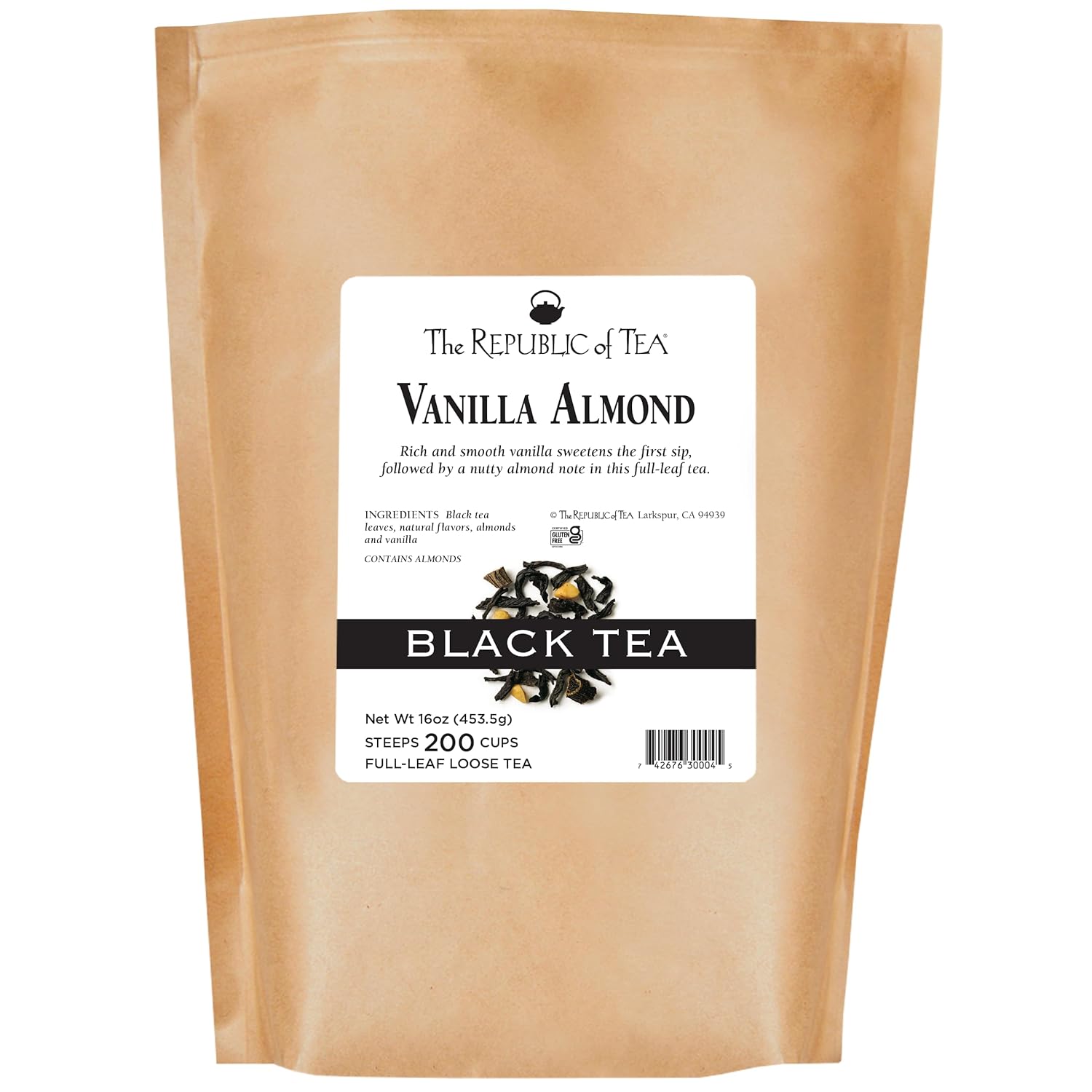 Vanilla Almond Full-Leaf Loose Black Tea for Sweet Sips