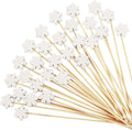 Snowflake Cocktail Picks - 100 Count Winter Party Decor
