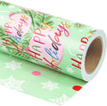 Jumbo 30 Inch Christmas Wrapping Paper Dual-Sided for Festive Use