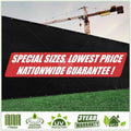 ColourTree Customized Size Fence Screen Privacy Screen Black 6 ft x 53