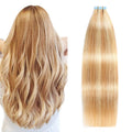 Tape in Hair Extensions Strawberry Blonde to Light Blonde 22 in