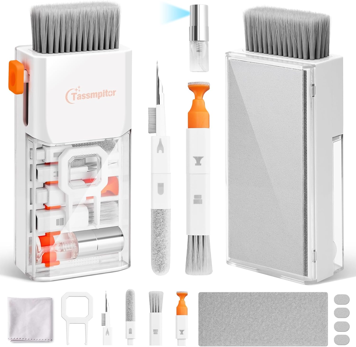 Portable All-in-One Keyboard Cleaner Kit for Electronics - Tassmpitor