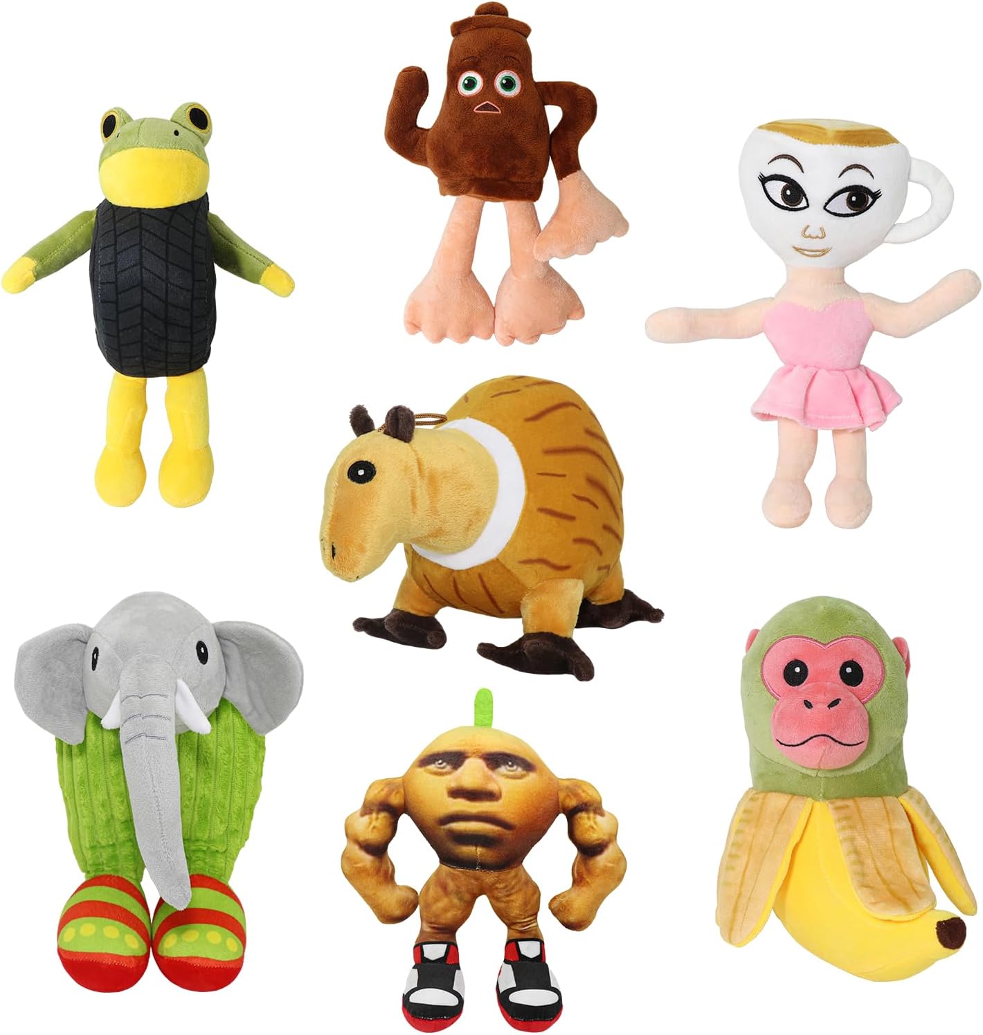 Italian Brainrot Plush 7pcs Toy Gift for Kids and Adults