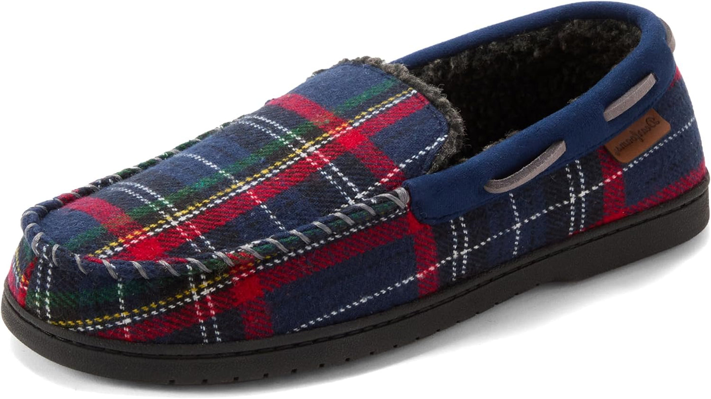 Keaton Memory Foam Indoor Outdoor Moccasin Slipper for Men