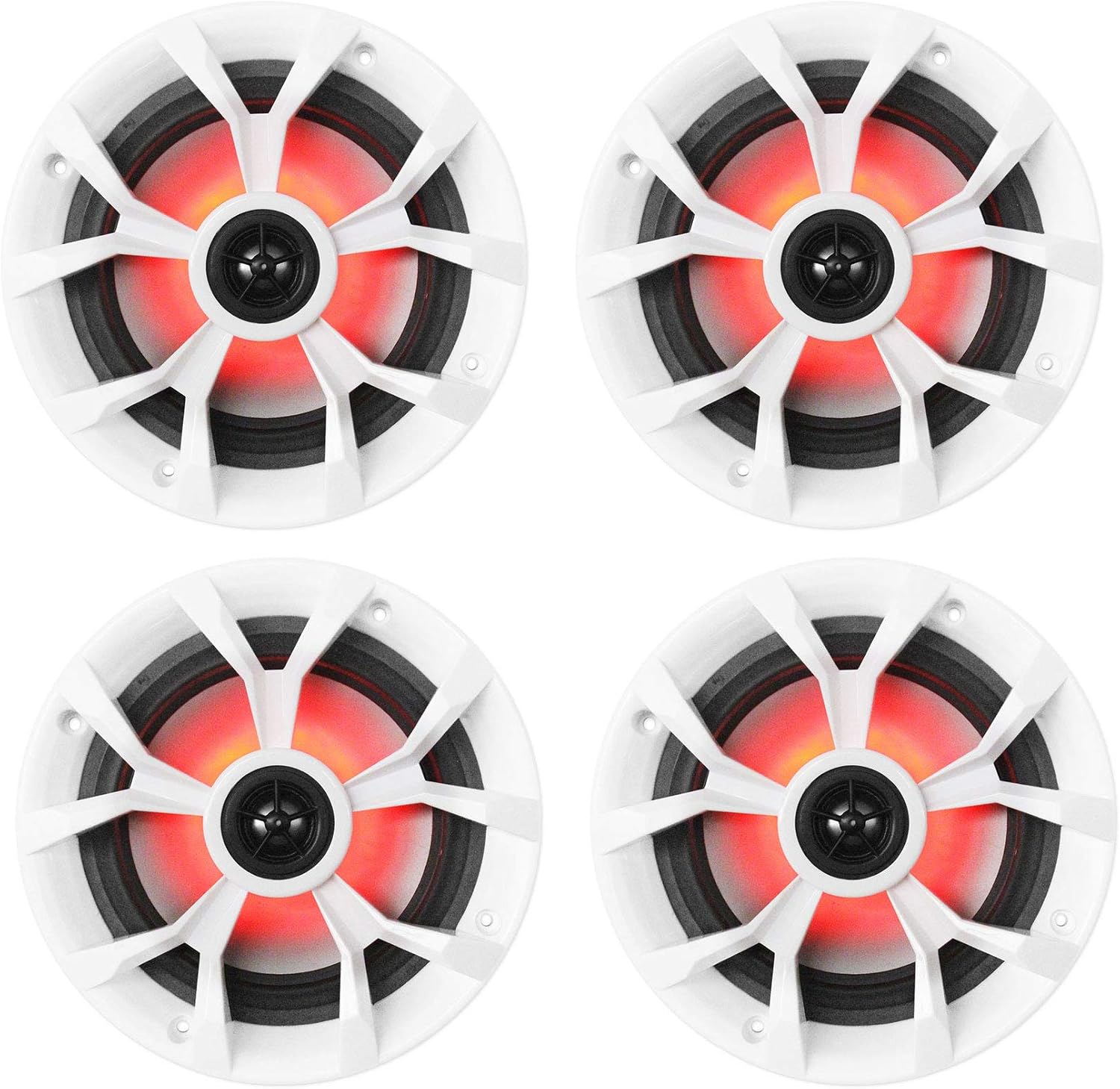 700w Rockville Marine Speakers with LED Lights