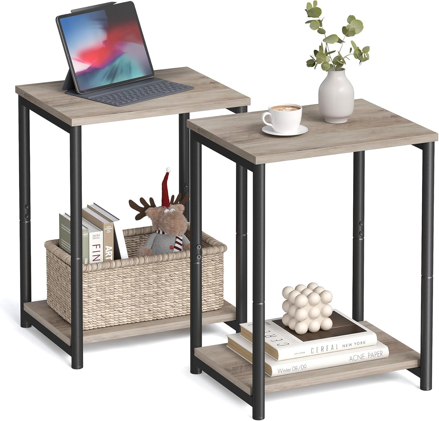 Stylish VASAGLE Side Tables Set of 2 for Any Room Decor