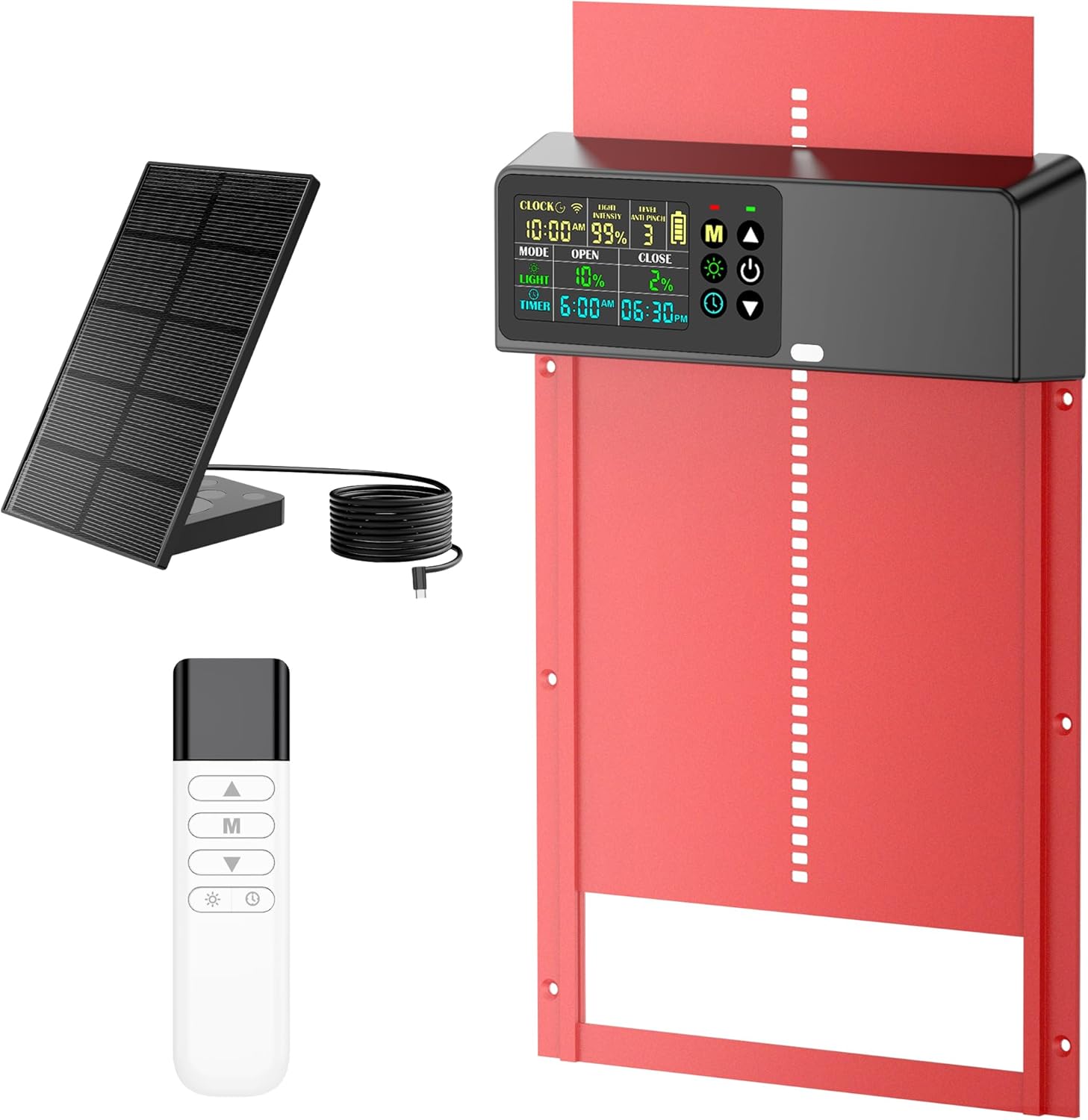 Automatic Chicken Coop Door with Solar Power and Remote Control