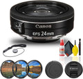 Canon EF-S 24mm f/2.8 STM Lens Bundle - Compact APS-C Prime