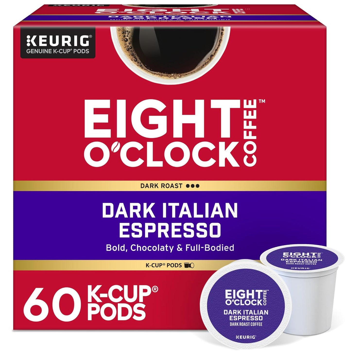 Eight O'Clock Coffee Dark Italian Roast K-Cup Pods Review