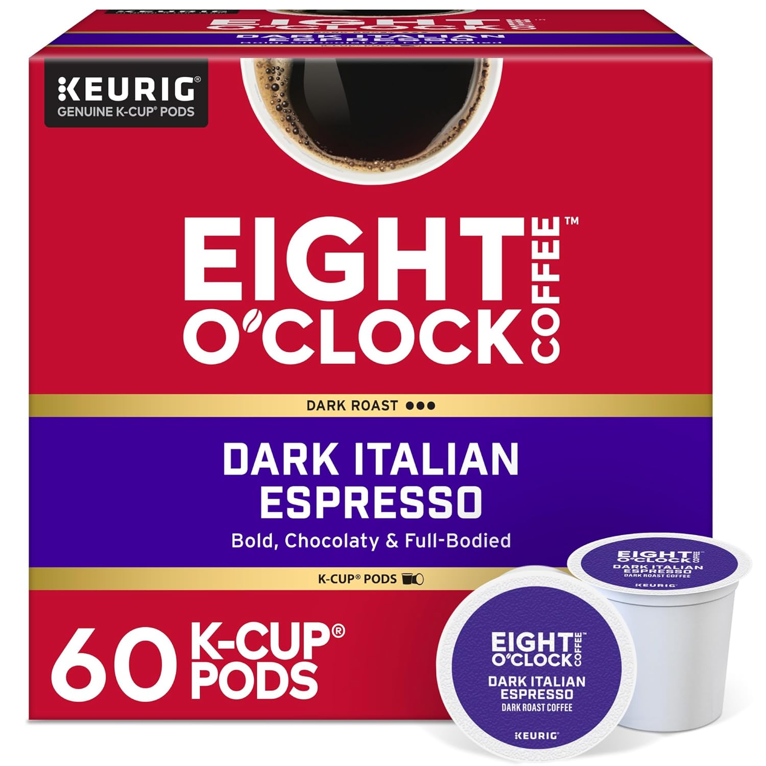 Eight O'Clock Coffee Dark Italian Roast K-Cup Pods Review