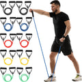 Resistance Bands Set 10 Pcs with Handles - Full Body Workout Kit