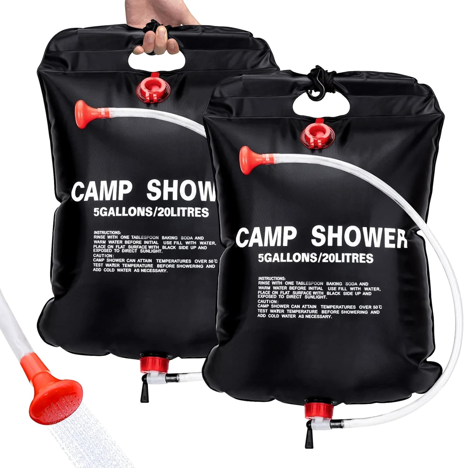 Portable Solar Camp Shower - Instant Hot Water!