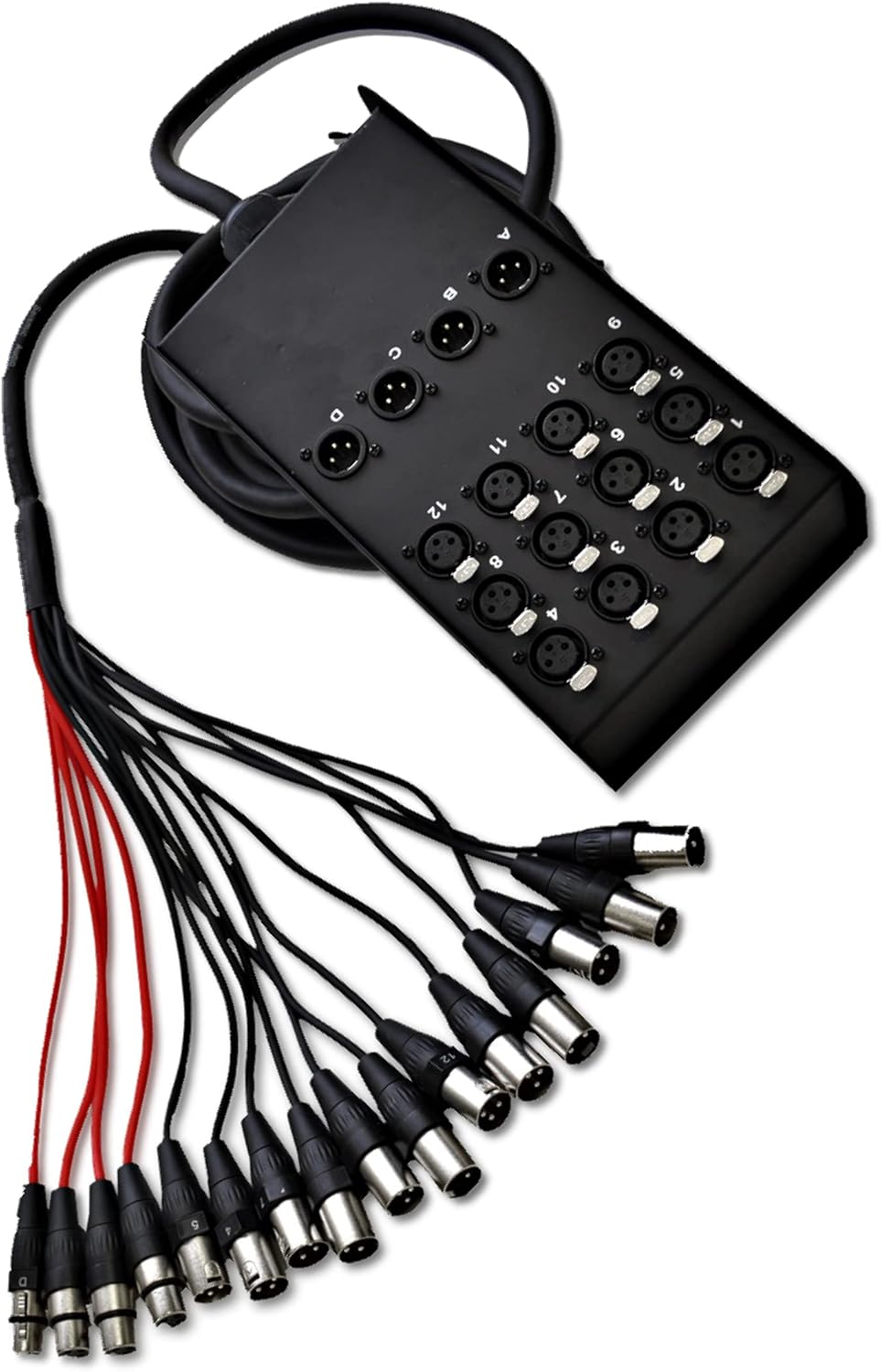 Seismic Audio 12 Channel Low Profile XLR Send Sub Snake Cable