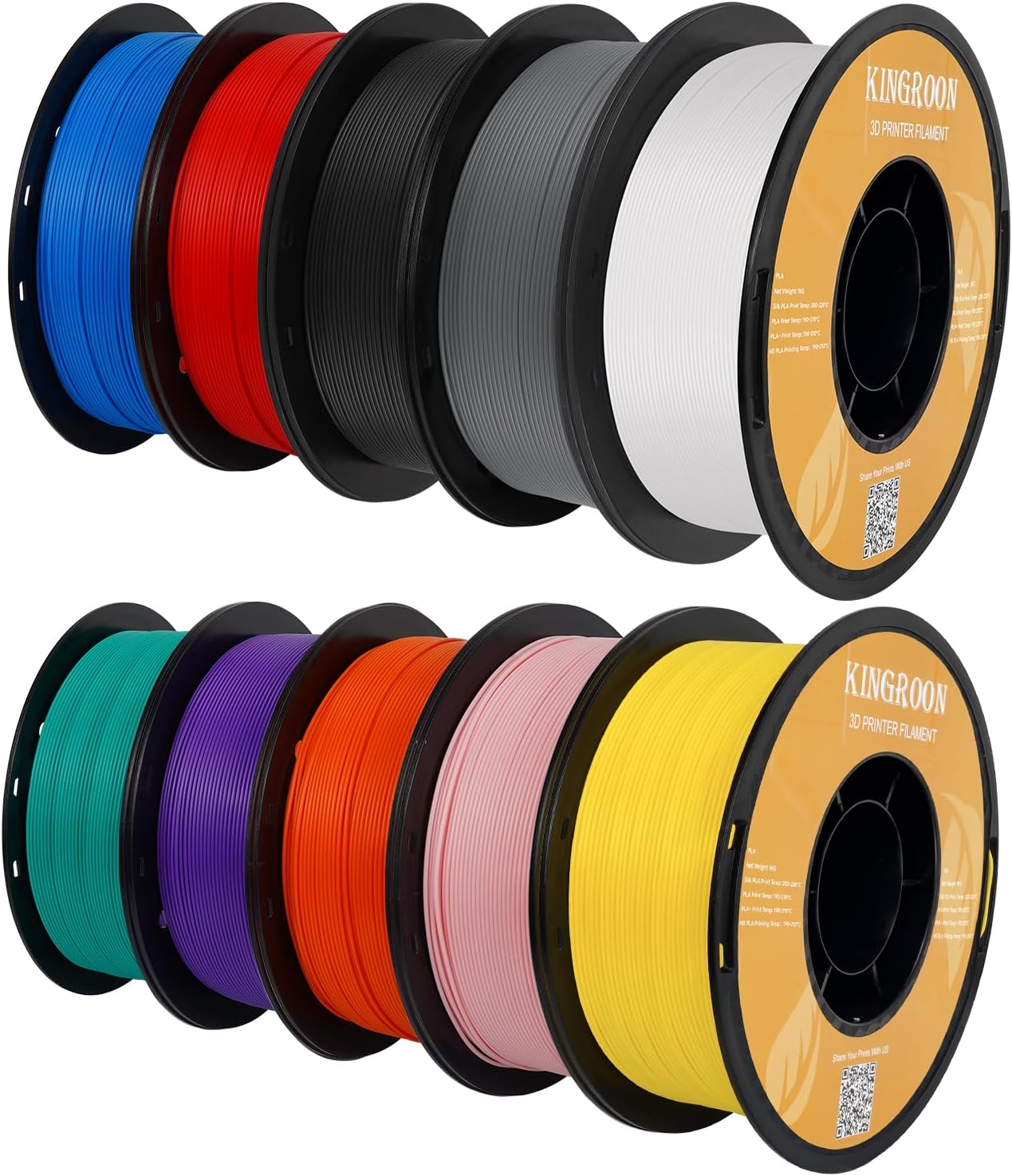 Kingroon High Speed PLA Bundle 3D Printer Filament for Fast Printing