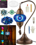DEMMEX DIY Turkish Mosaic Lamp Making Kit - Make Your Own Table Lamp