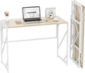 Folding Desk 40.6in Writing Computer Desk for Small Spaces - No