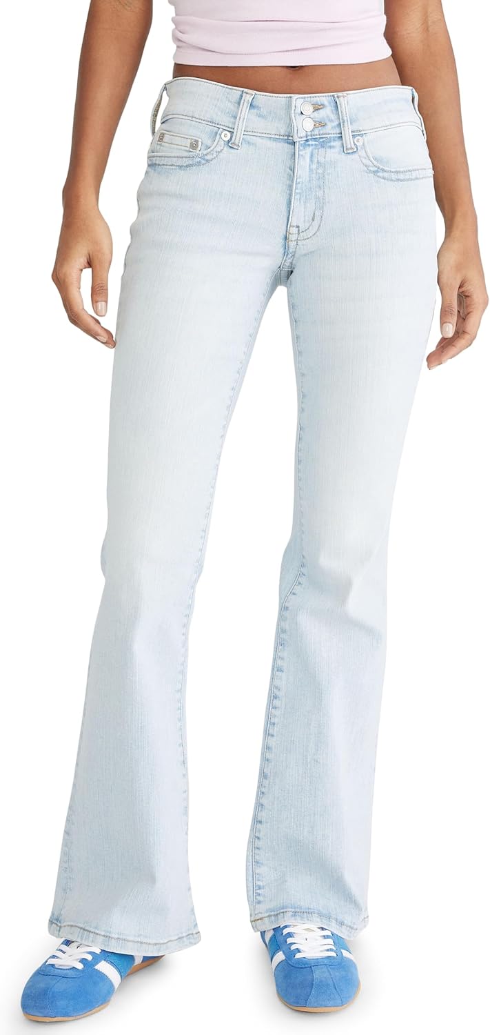 Aeropostale Womens Low Rise Flare Jean for Effortless Style