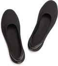 Womens Knit Ballet Flat Shoes Low Wedge Slip On - Comfort Soft