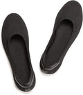 Womens Ballet Flat Knit Dress Shoes - Soft Low Wedge Comfort Frank