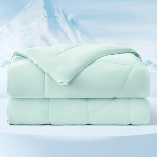 Bedsure Cooling Comforter Queen Size for Hot Sleepers, Green