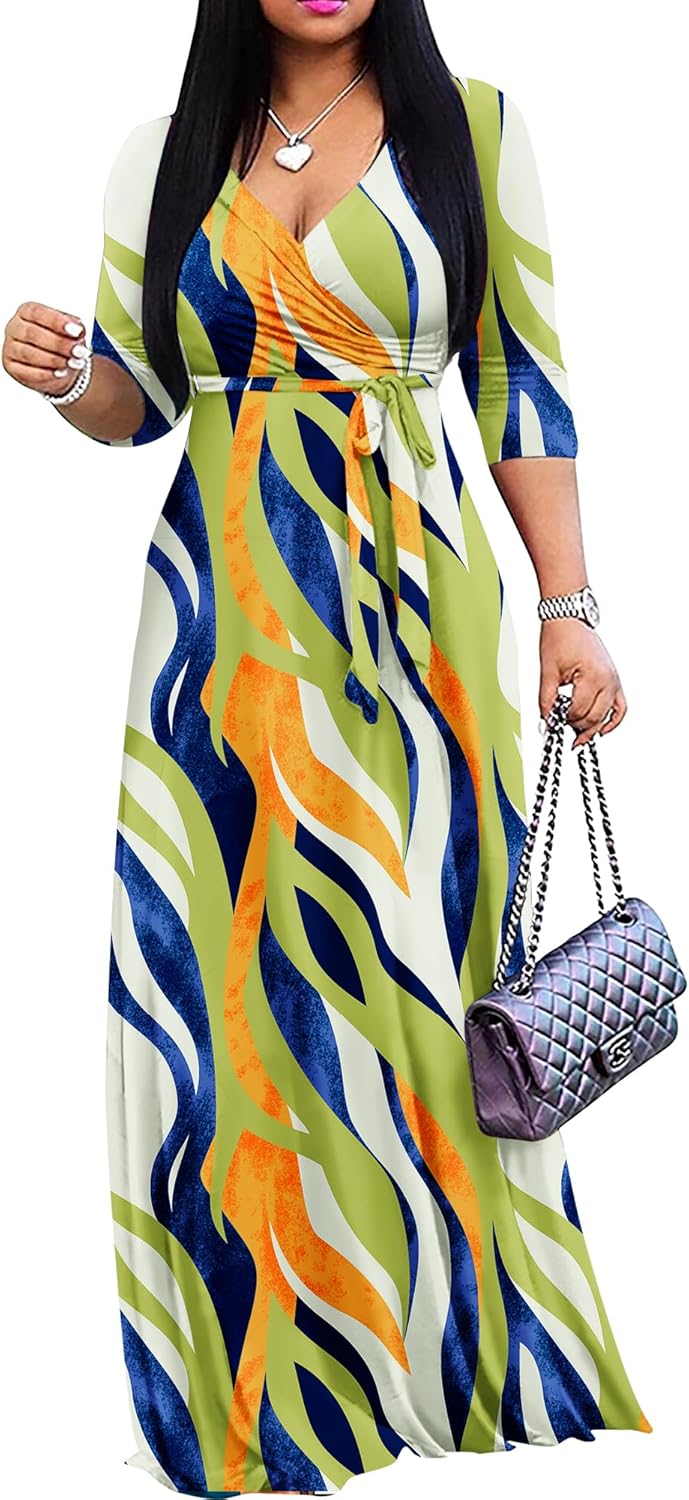 Plus Size Maxi Dress for Women by FANDEE - Casual Summer Style