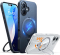 TORRAS 360 Spin Magnetic Stand Case for iPhone 16 Plus - Rotatable